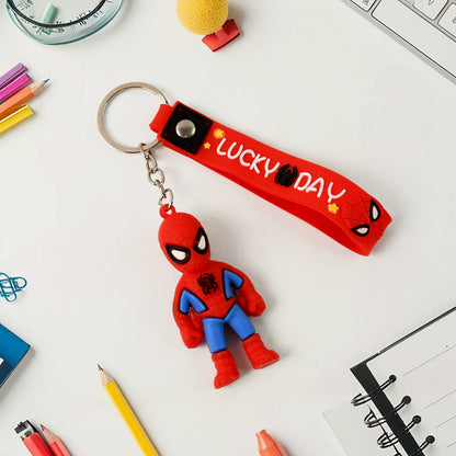 Cartoon Silicone Keychain – Cute 3D Character Bag Charm – view 7
