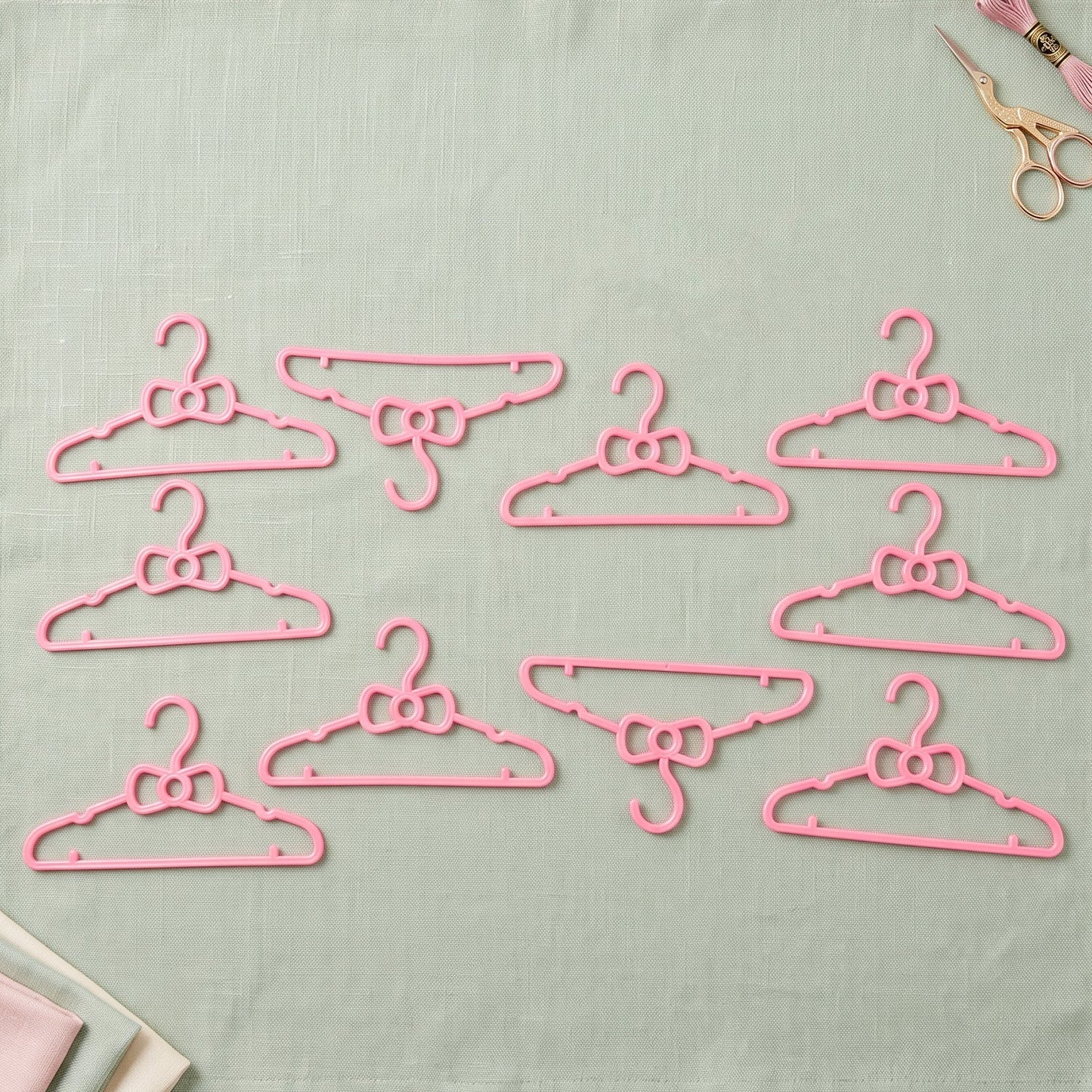 Non slip kids hangers for organised wardrobe storage