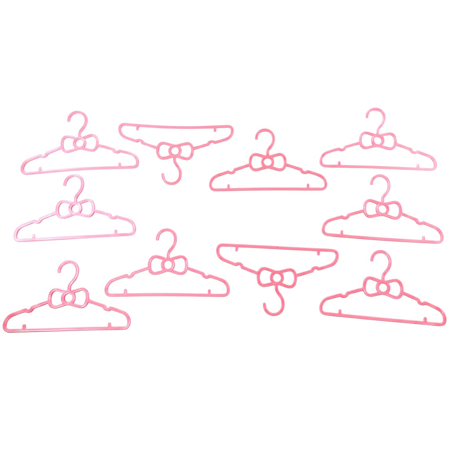 Durable plastic baby hangers for tops, dresses and coats