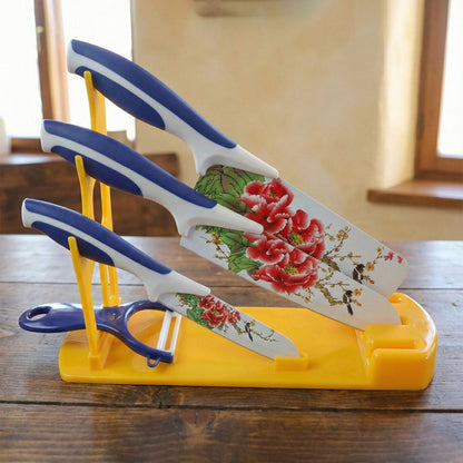 Plastic Kitchen Knife Stand – Durable & Space-Saving – detail view