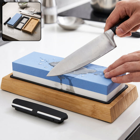 Double Sided Knife Sharpening Whetstone set