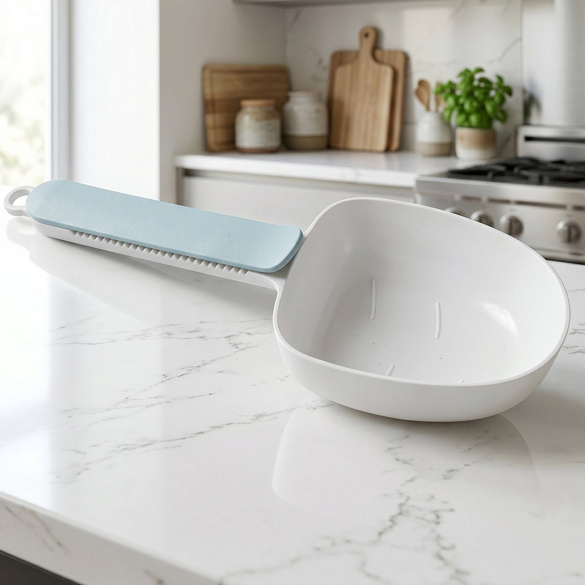 Plastic Measuring Spoon – Multi-Purpose Flour & Rice Scoop – detail view