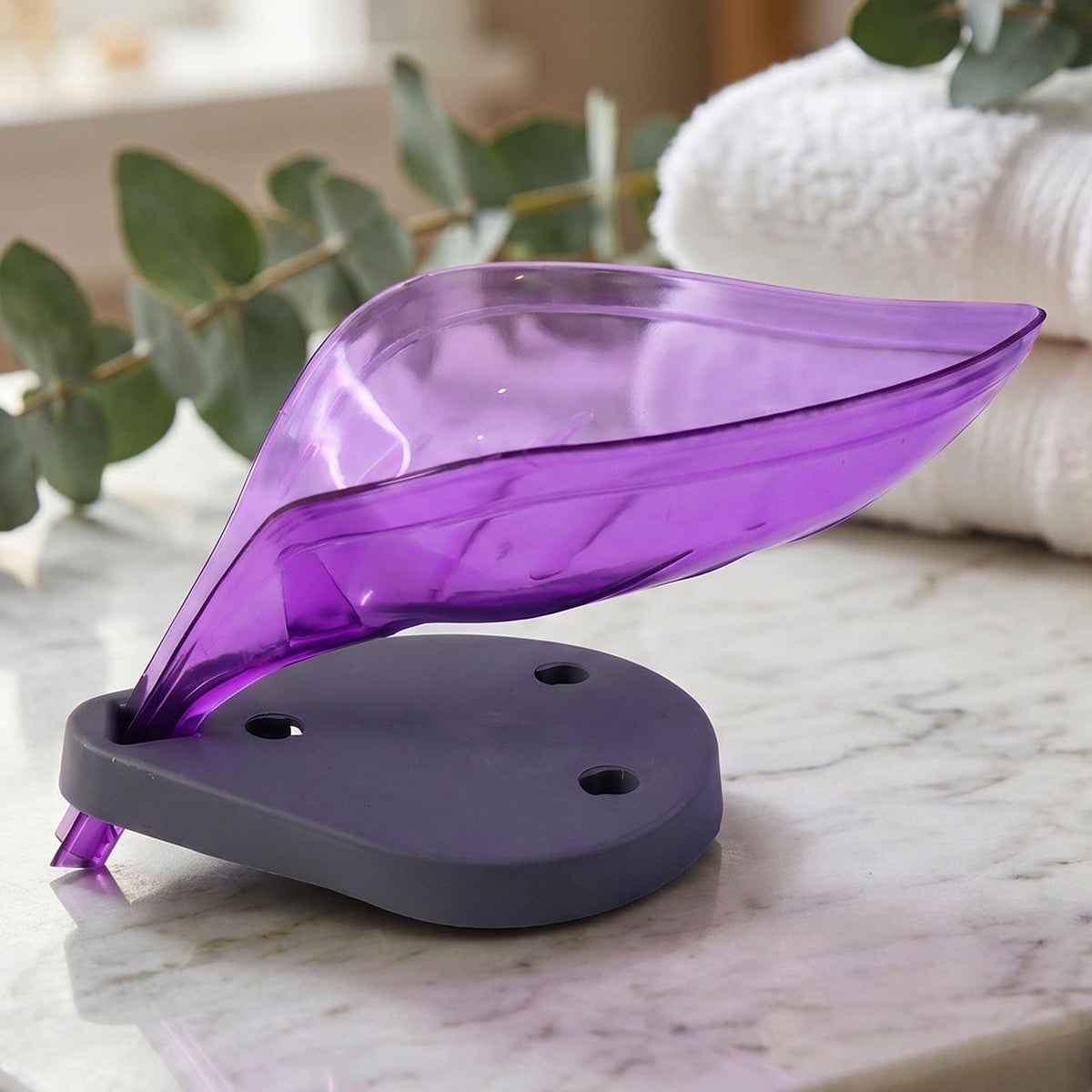 Leaf Shape Soap Tray – Self-Draining Holder – view 7