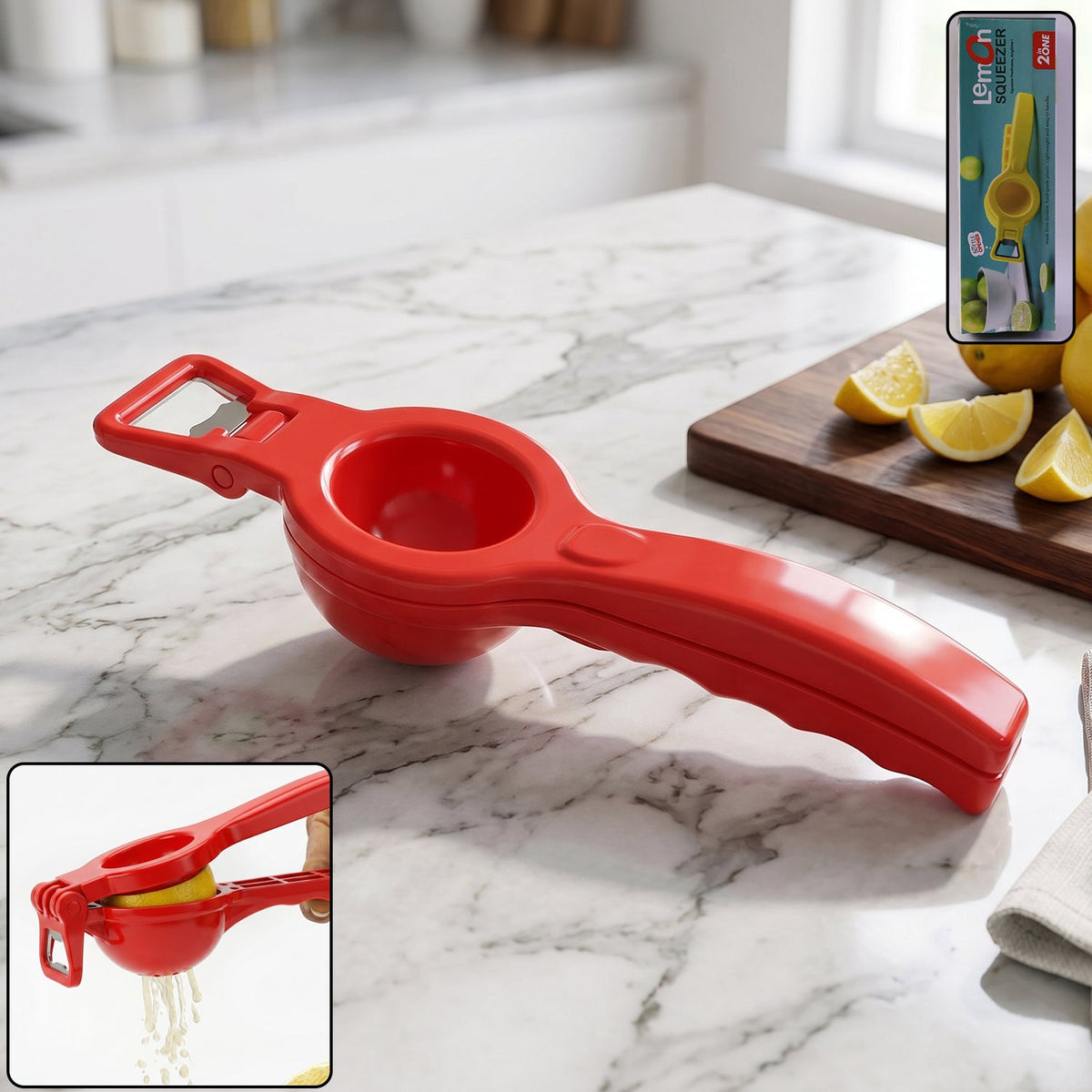 Lemon Squeezer & Bottle Opener – Unbreakable Kitchen Tool