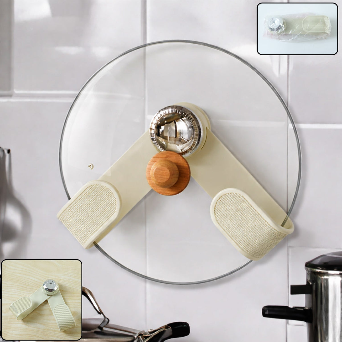 Adjustable Kitchen Pot Lid Holder – Space-Saving