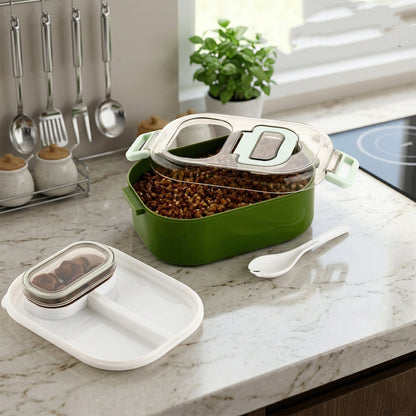 Leakproof Lunch Box set – BPA-Free with Tumbler & Cutlery – close-up