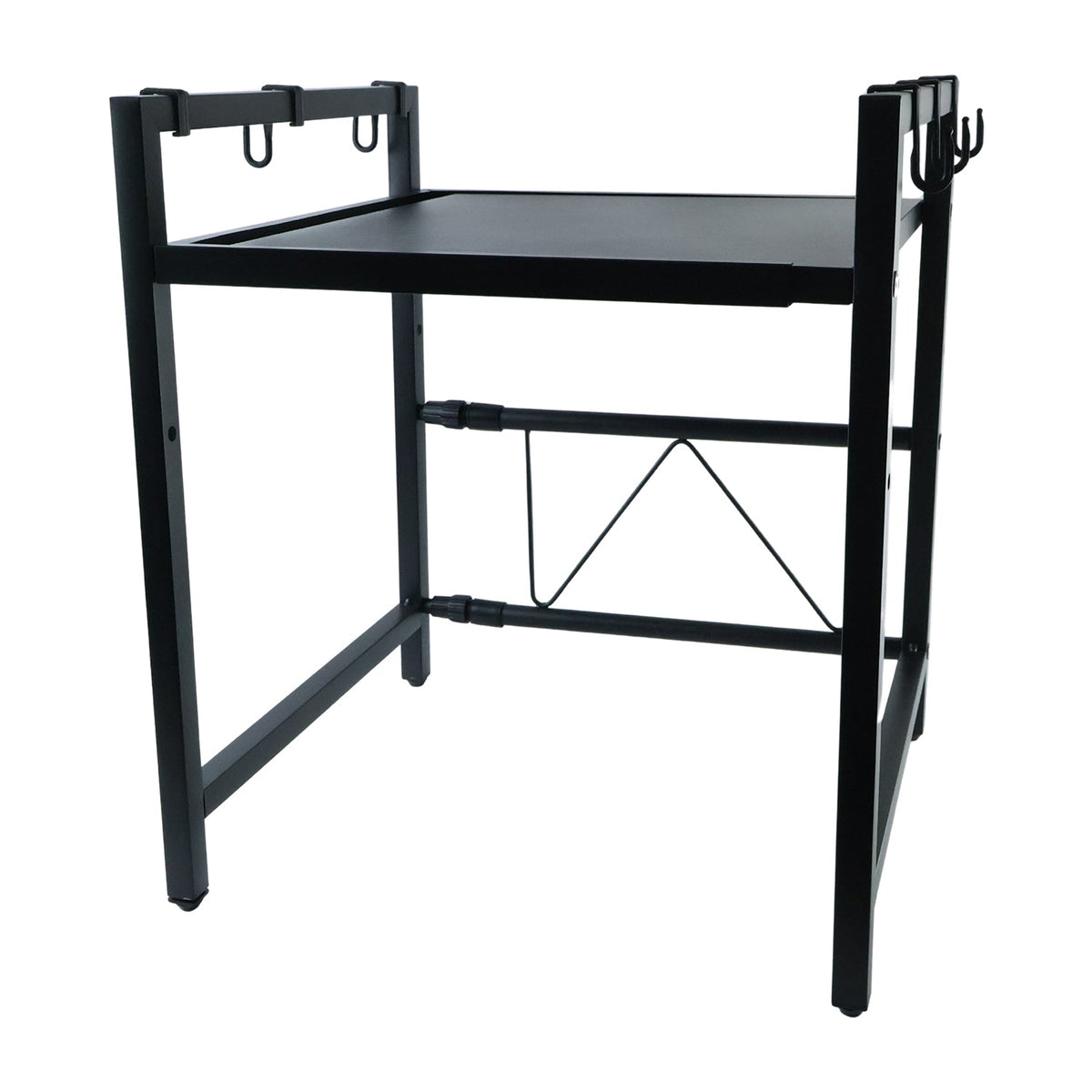 Adjustable Microwave Oven Storage Rack Metal Kitchen Shelf – alternate view