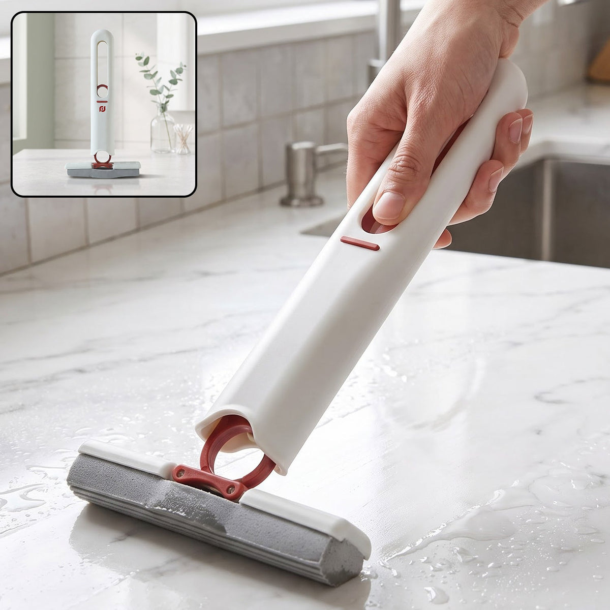 Mini Mop – Portable Self-Squeeze PVA Sponge for Home