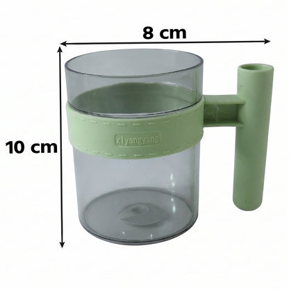 Transparent Plastic Cup with Handle Reusable Water Tea – view 6