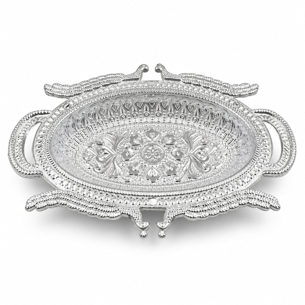 Mukhwas Serving Tray – Elegant Dry Fruit & Candy Plate – alternate view