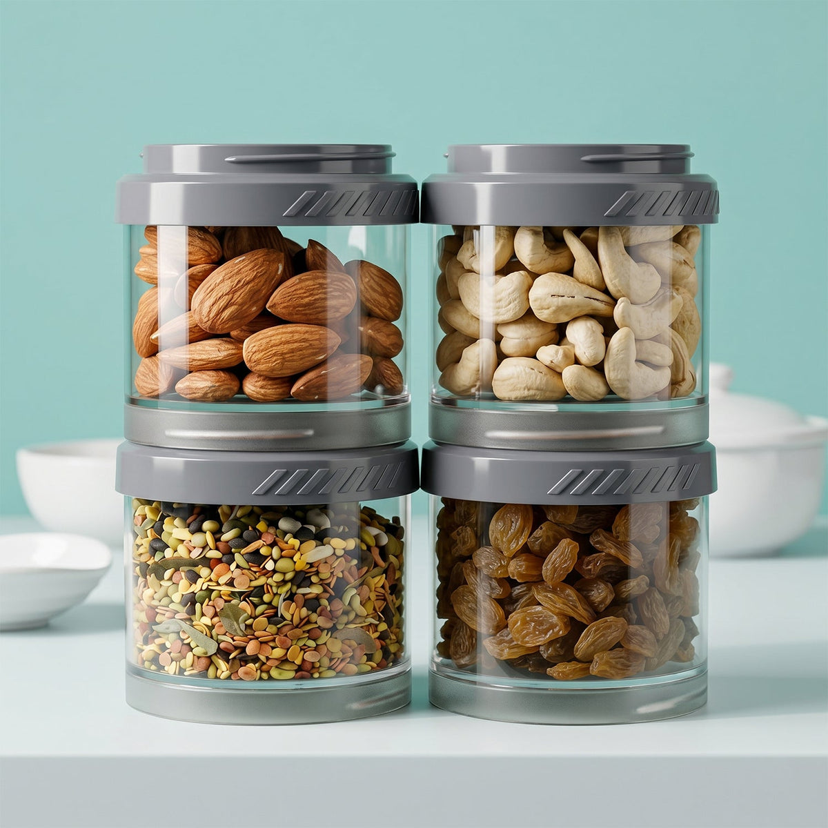 Stackable Storage Container set – Space Saving – detail view