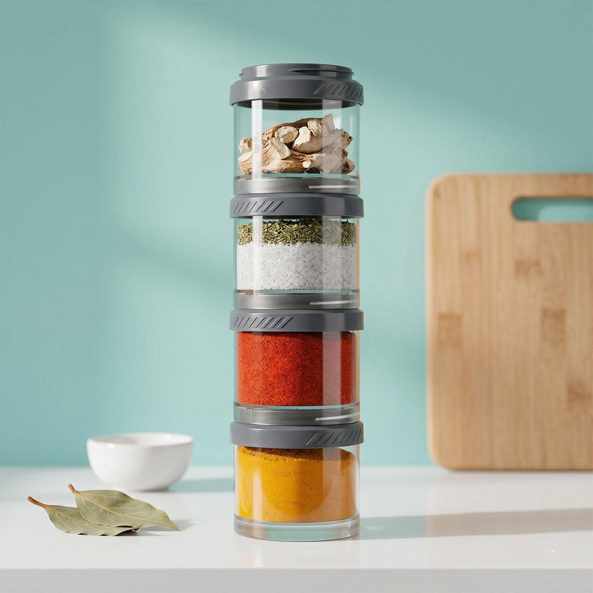 Stackable Storage Container set – Space Saving – close-up