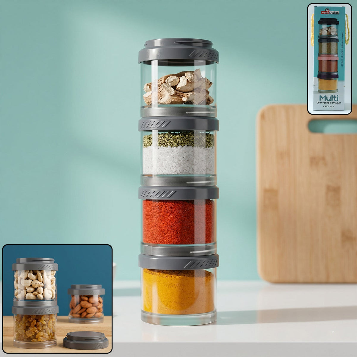 Stackable Storage Container set – Space Saving