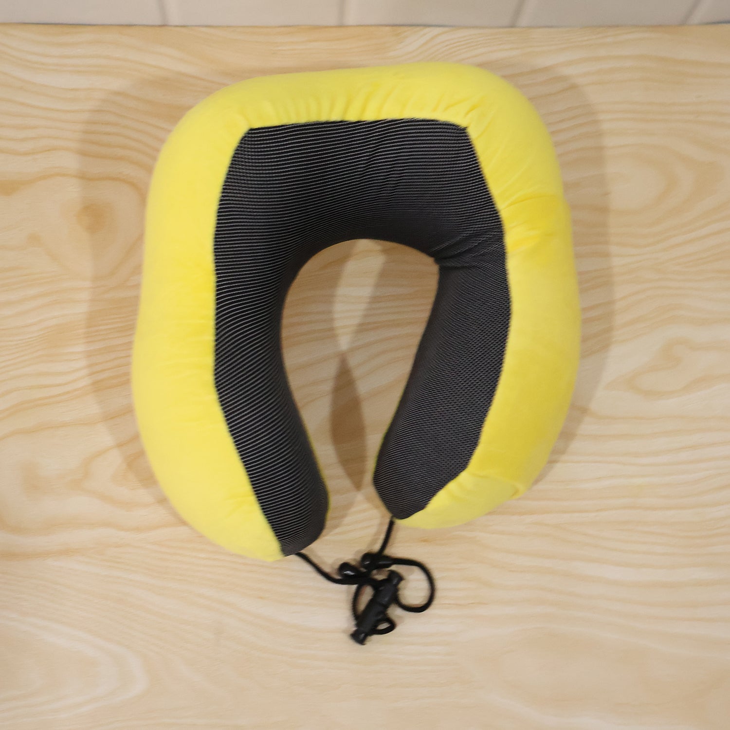 Lightweight yellow U shape pillow for restful travel