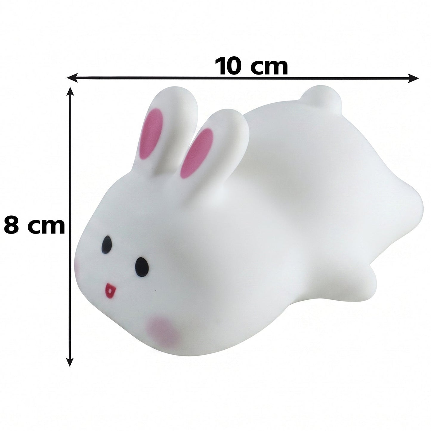 Soft silicone bunny lamp for kids night time comfort