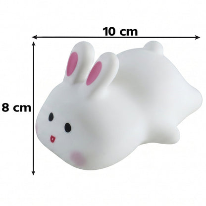 Soft silicone bunny lamp for kids night time comfort