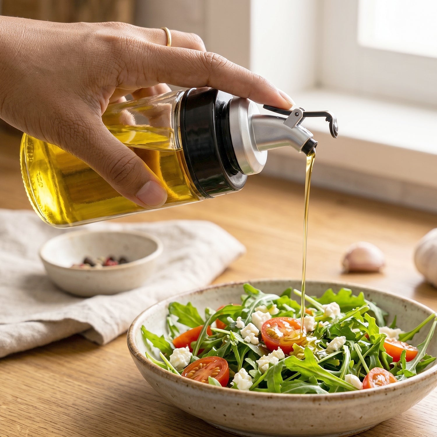 Oil dispenser pouring use