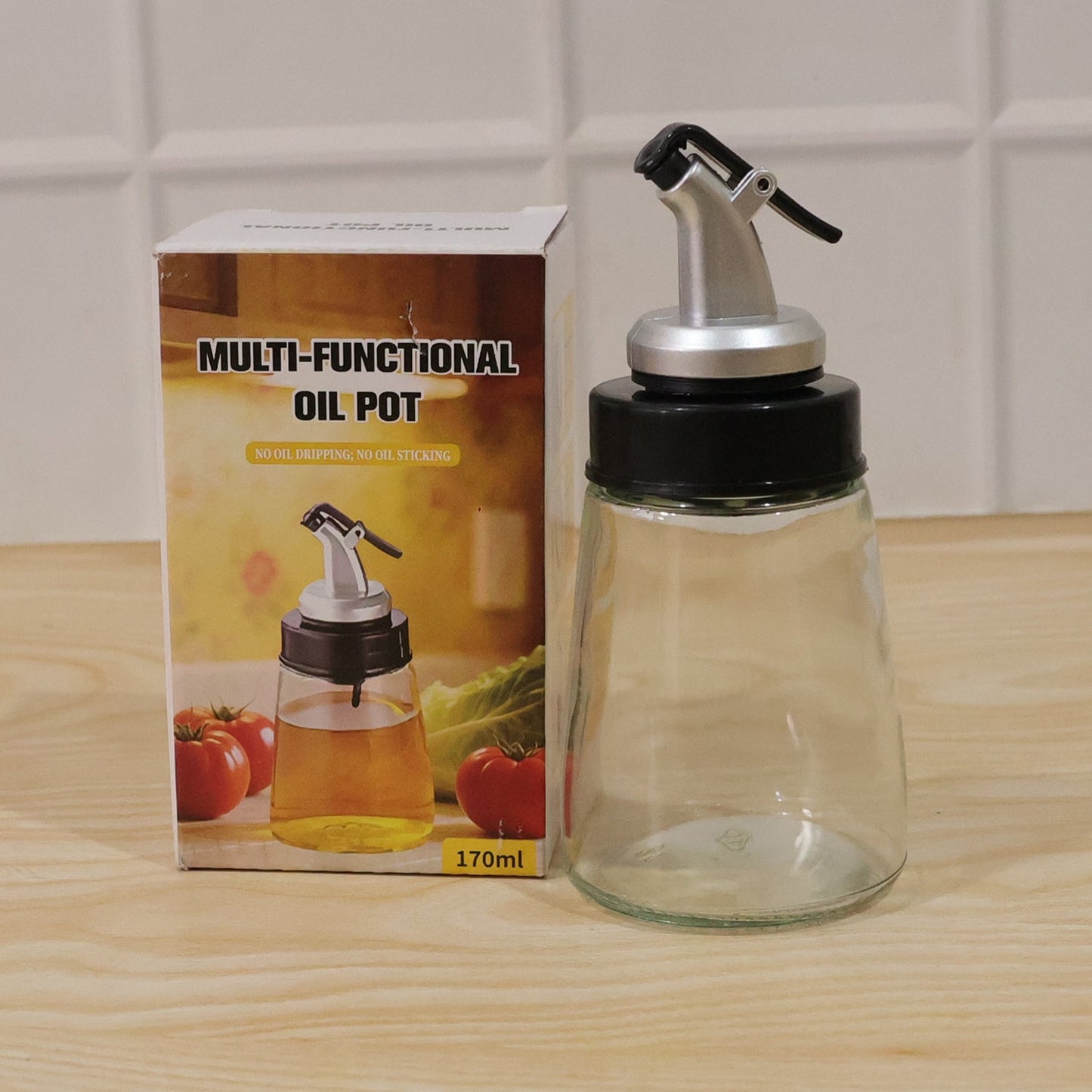 Glass oil pot daily use