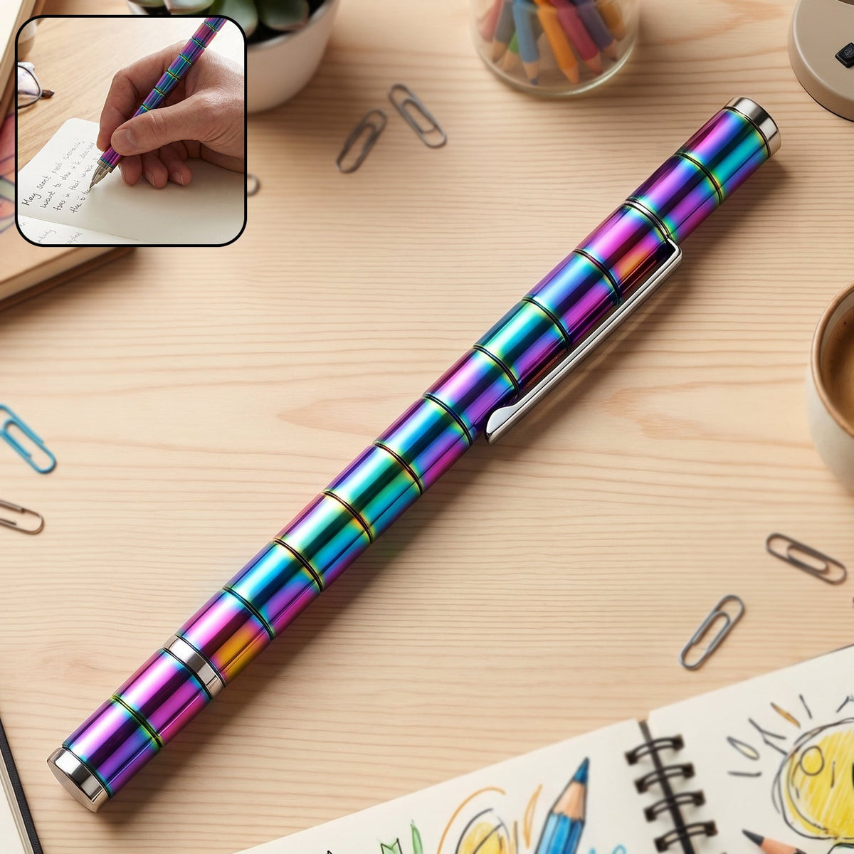 Magnetic Pen – Fidget Spinner & Stress Relief Metal Pen