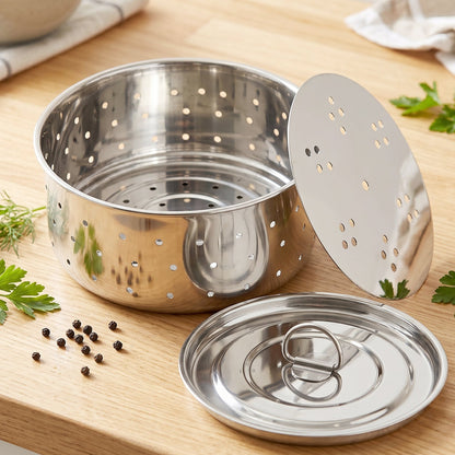 Stainless Steel Paneer Maker Mould with Lid for Cheese and Tofu Press (1 Pc) view 7