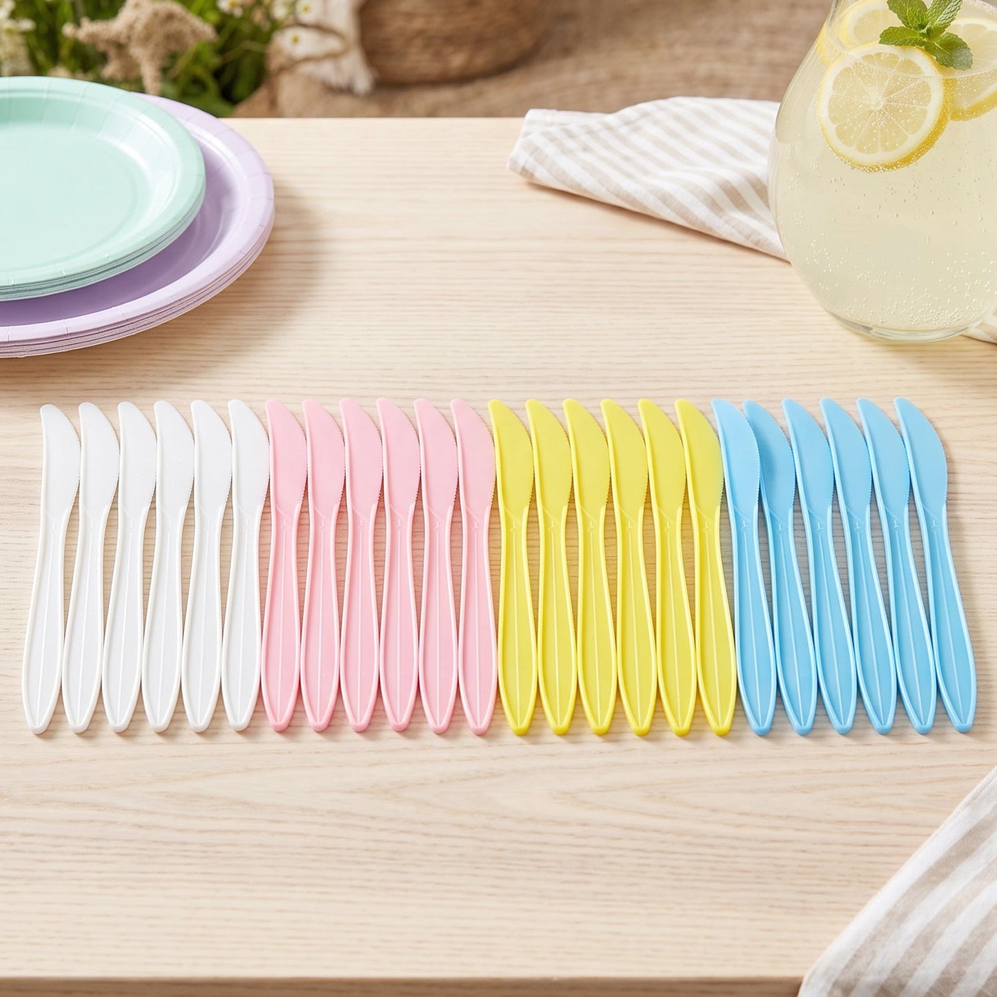 Plastic knife size details