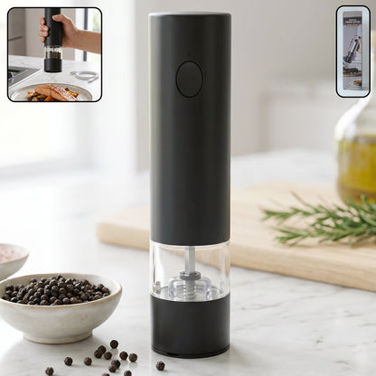 Electric Pepper Grinder – USB Rechargeable & One Touch