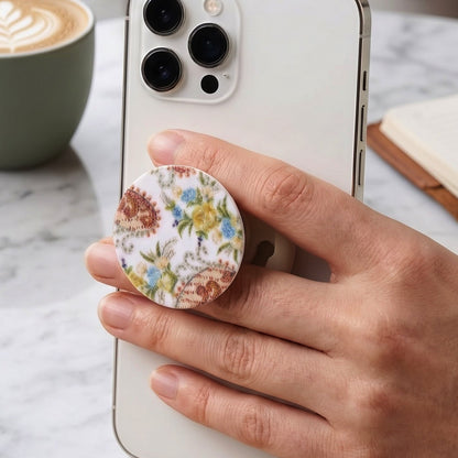 Mobile Phone Holder – Enamel Watermelon Design – detail view