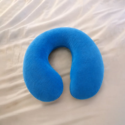 Blue neck pillow soft cushion