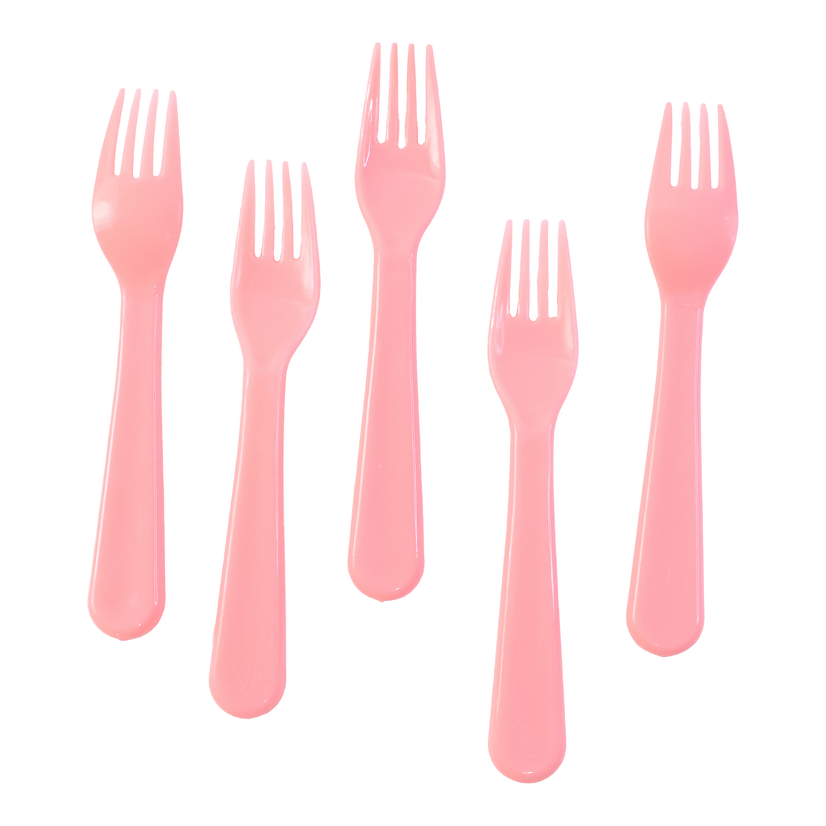 Plastic Fork Spoon set – 5-Piece Durable Cutlery – alternate view