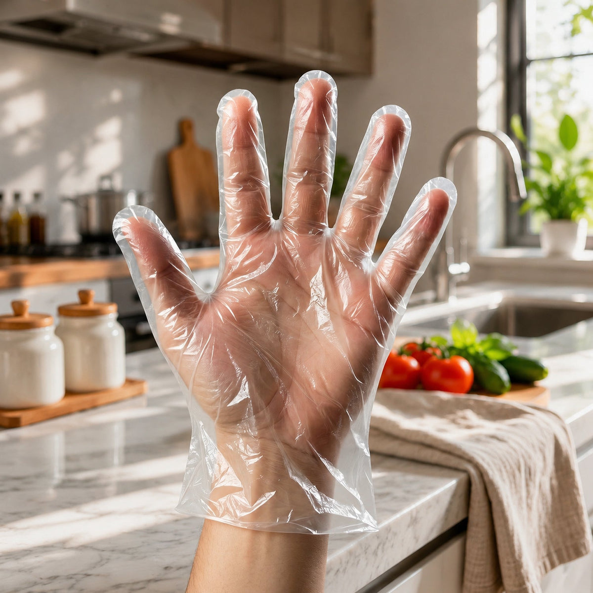 Disposable Gloves – Hygienic & Practical – close-up