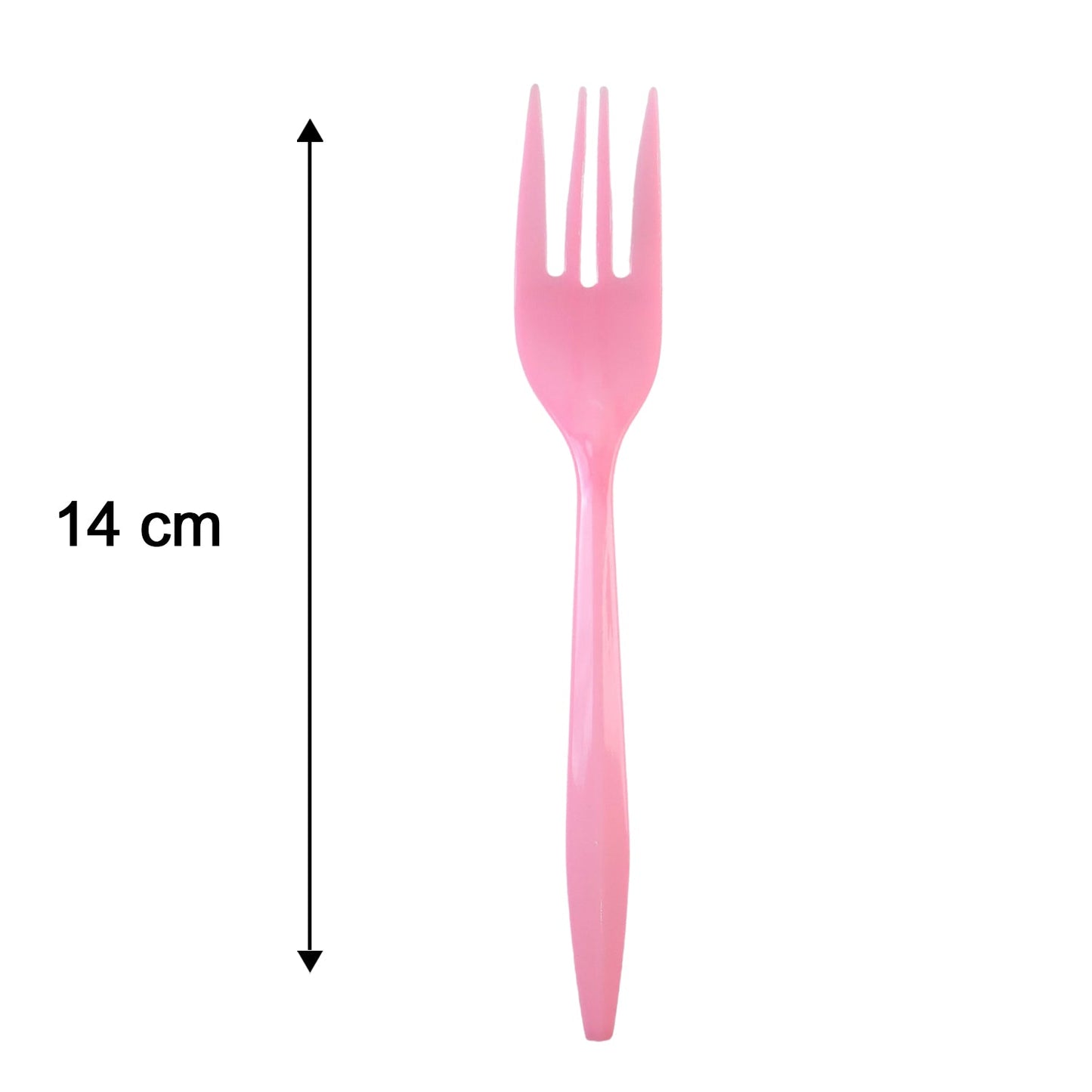 Multicolour forks set display