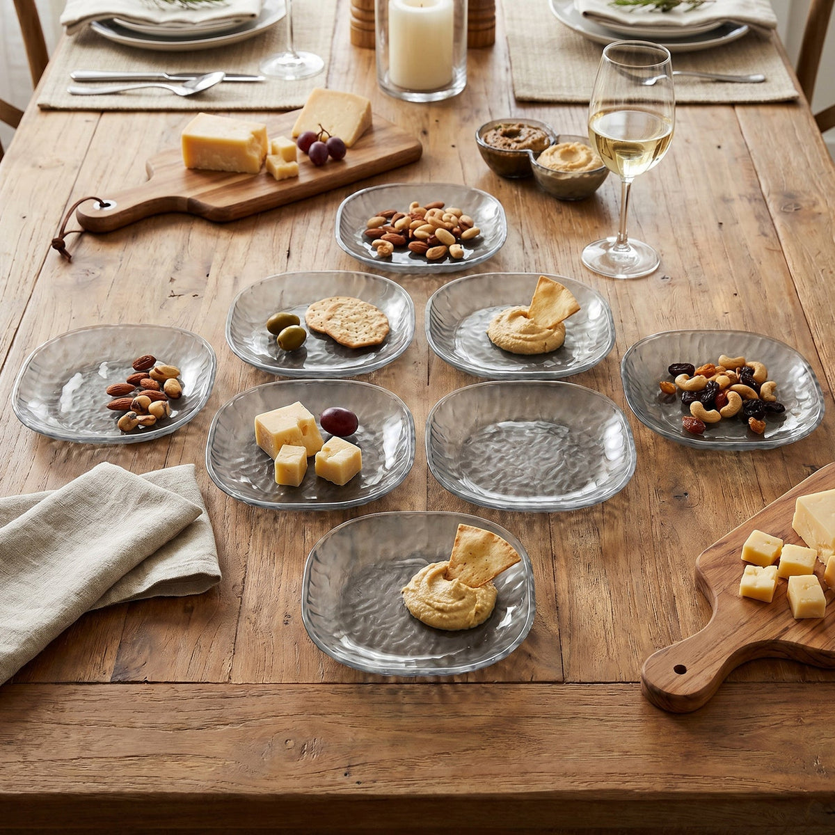 9 in 1 Snack Serving Plates – Multipurpose Organizer – detail view