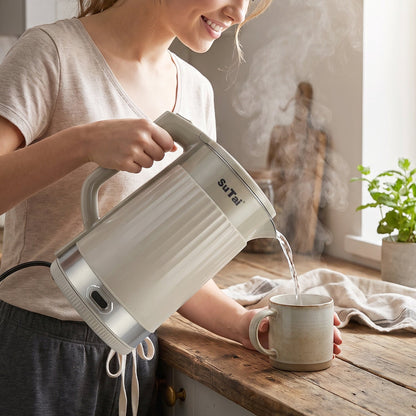 Quick boil kettle for hot beverages and instant meals
