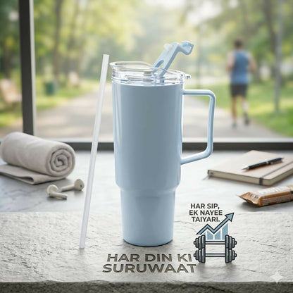 Travel Tumbler – Large 1800ml Capacity with Leak-Proof Lid – detail view