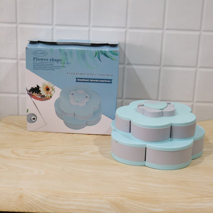 Rotating Candy Dish Flower Shape Multi Section Snack Box – view 9