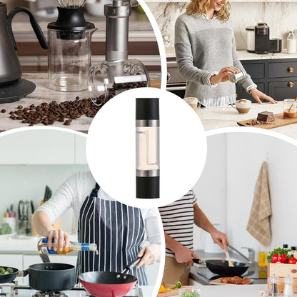 Salt and Pepper Grinder – 2-in-1 Stainless Steel Manual – detail view