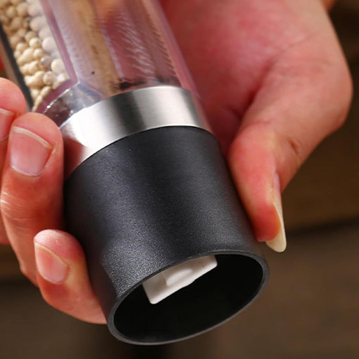 Salt and Pepper Grinder – 2-in-1 Stainless Steel Manual – view 6