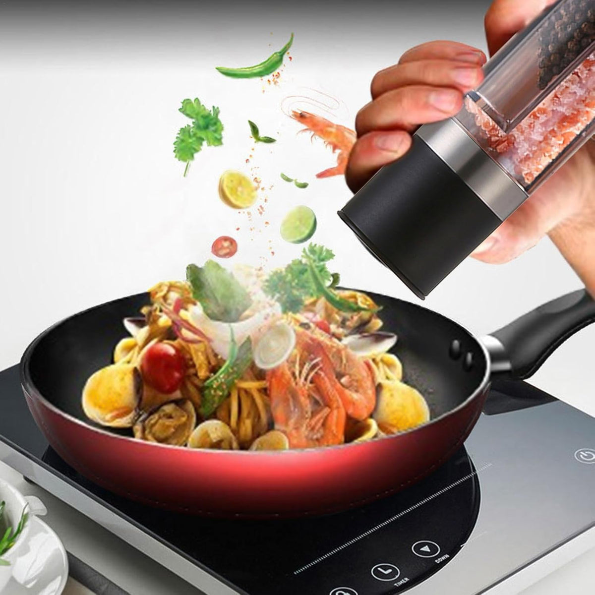 Salt and Pepper Grinder – 2-in-1 Stainless Steel Manual – view 9