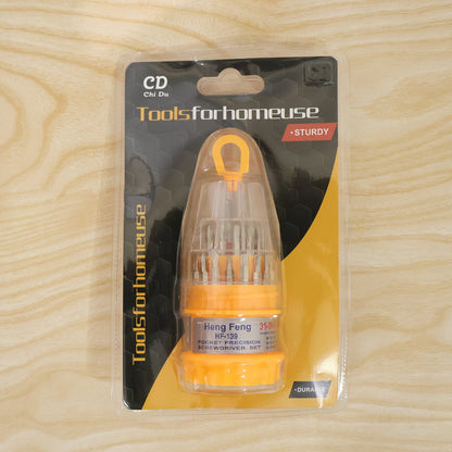 Durable 31 in 1 screwdriver set for tech and hobby repairs