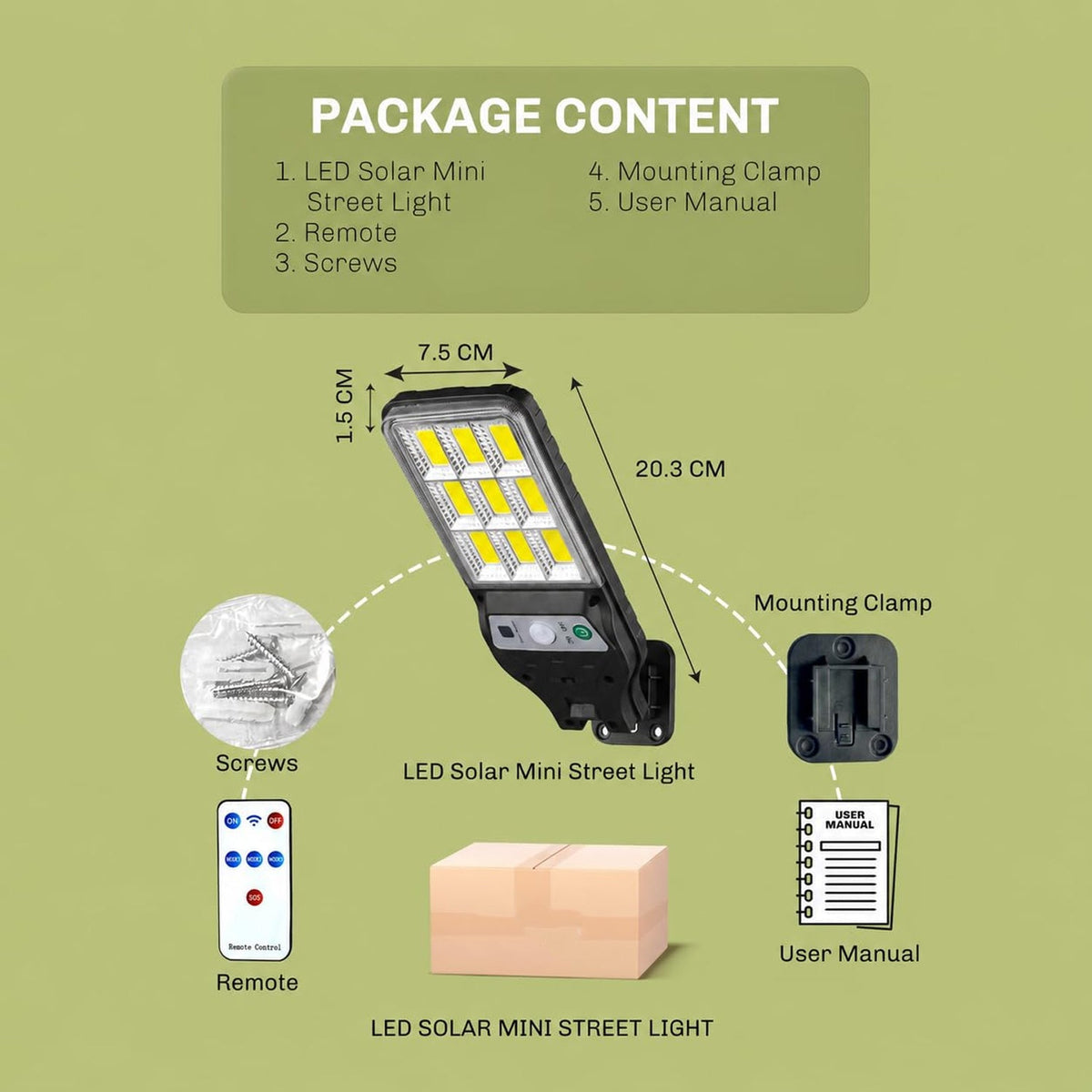 Solar LED Street Light – High Power with Motion Sensor – view 7