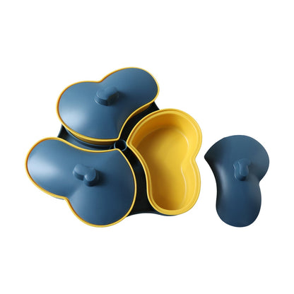Multipurpose Snack Serving Tray with Lid – Elegant – detail view