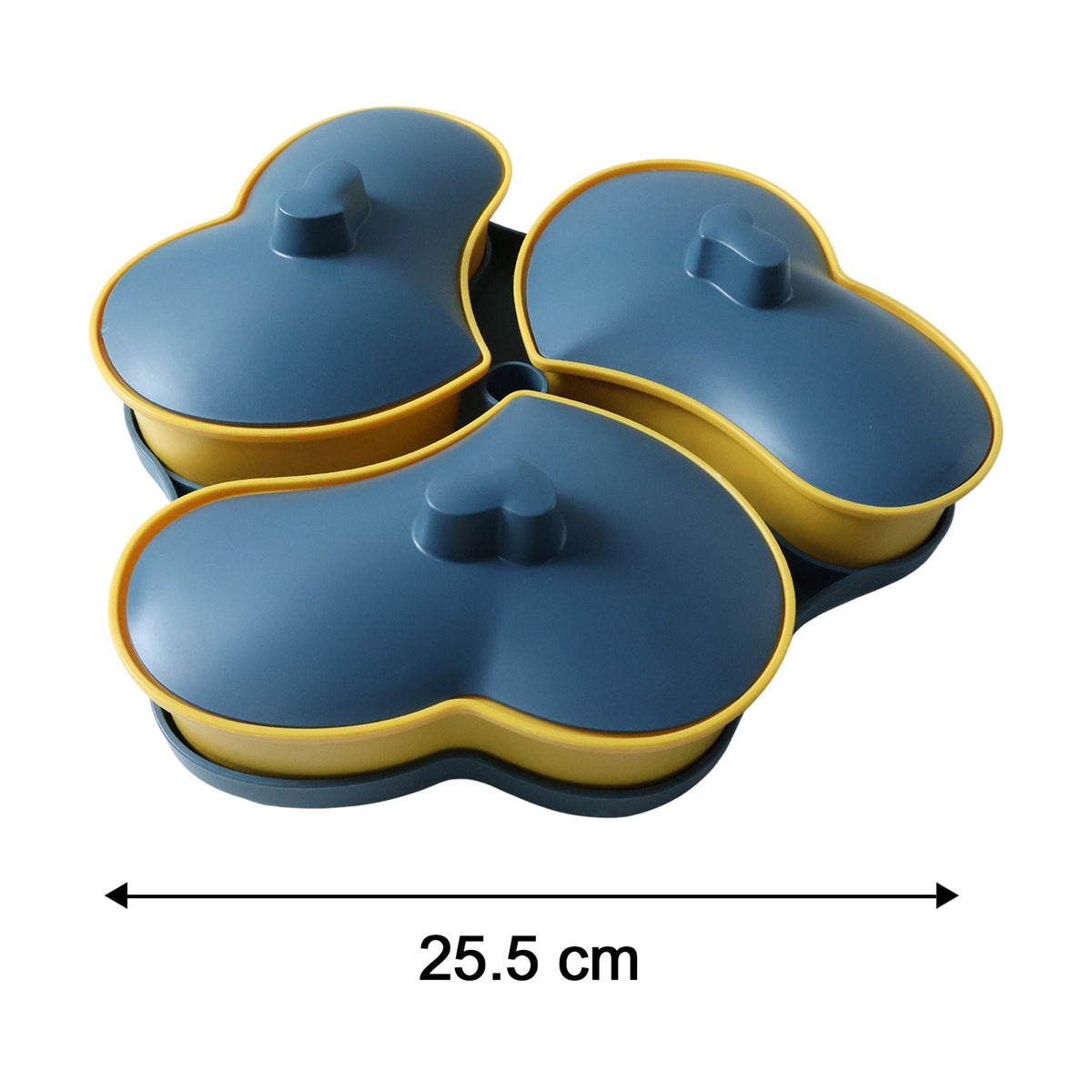 Multipurpose Snack Serving Tray with Lid – Elegant – alternate view