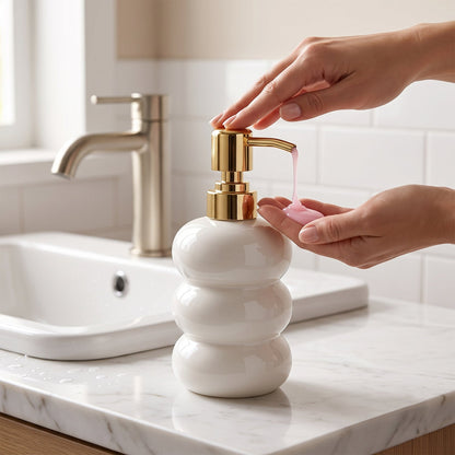 Refillable dispenser bottle for hand wash and dish soap