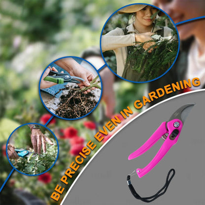 Flower Cutter Garden Scissors Stainless Steel Pruner Soft Grip (1 Pc)