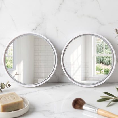 Self adhesive wide angle convex mirror pair for vehicles