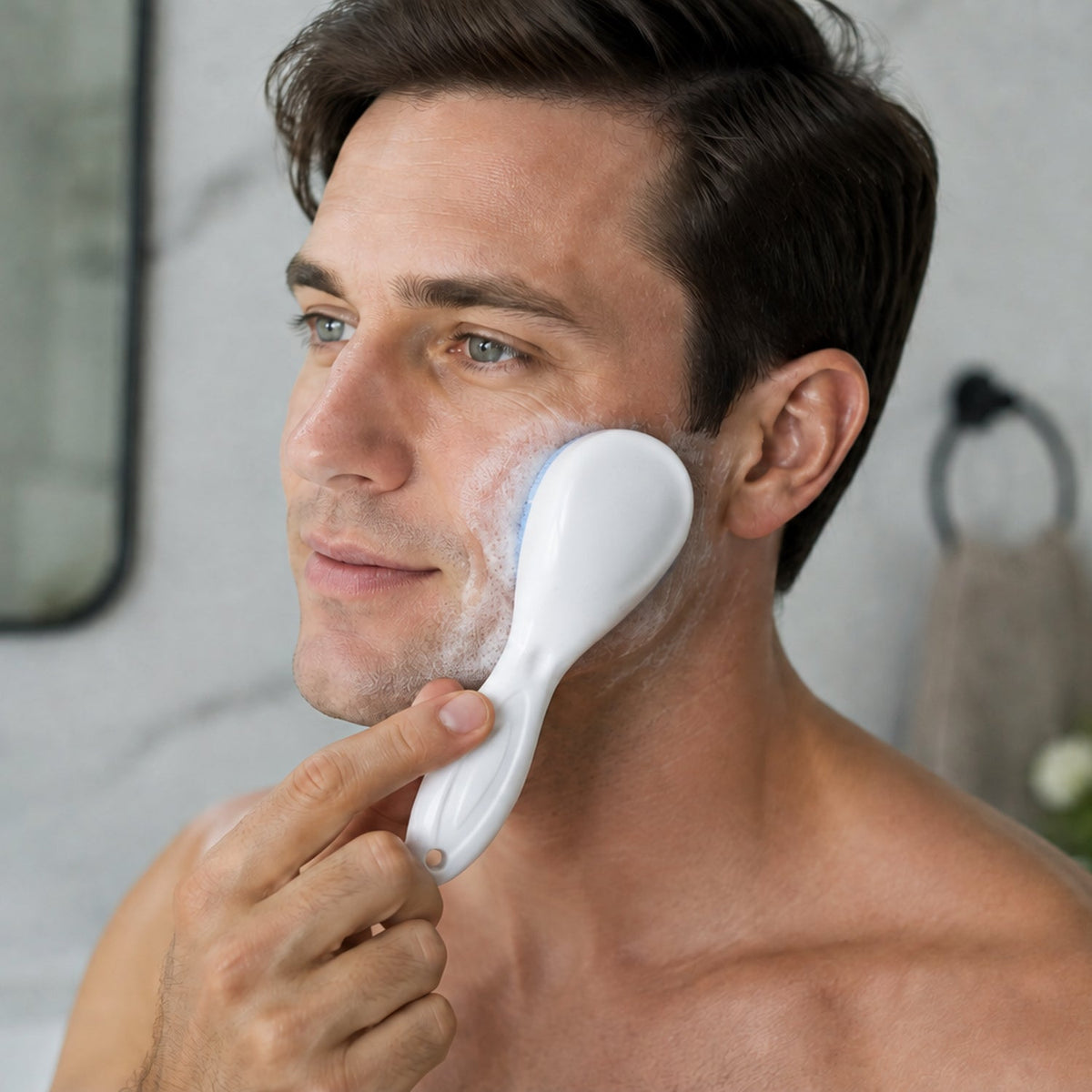 Silicone Face Scrubber – Gentle Exfoliation & Cleansing – detail view