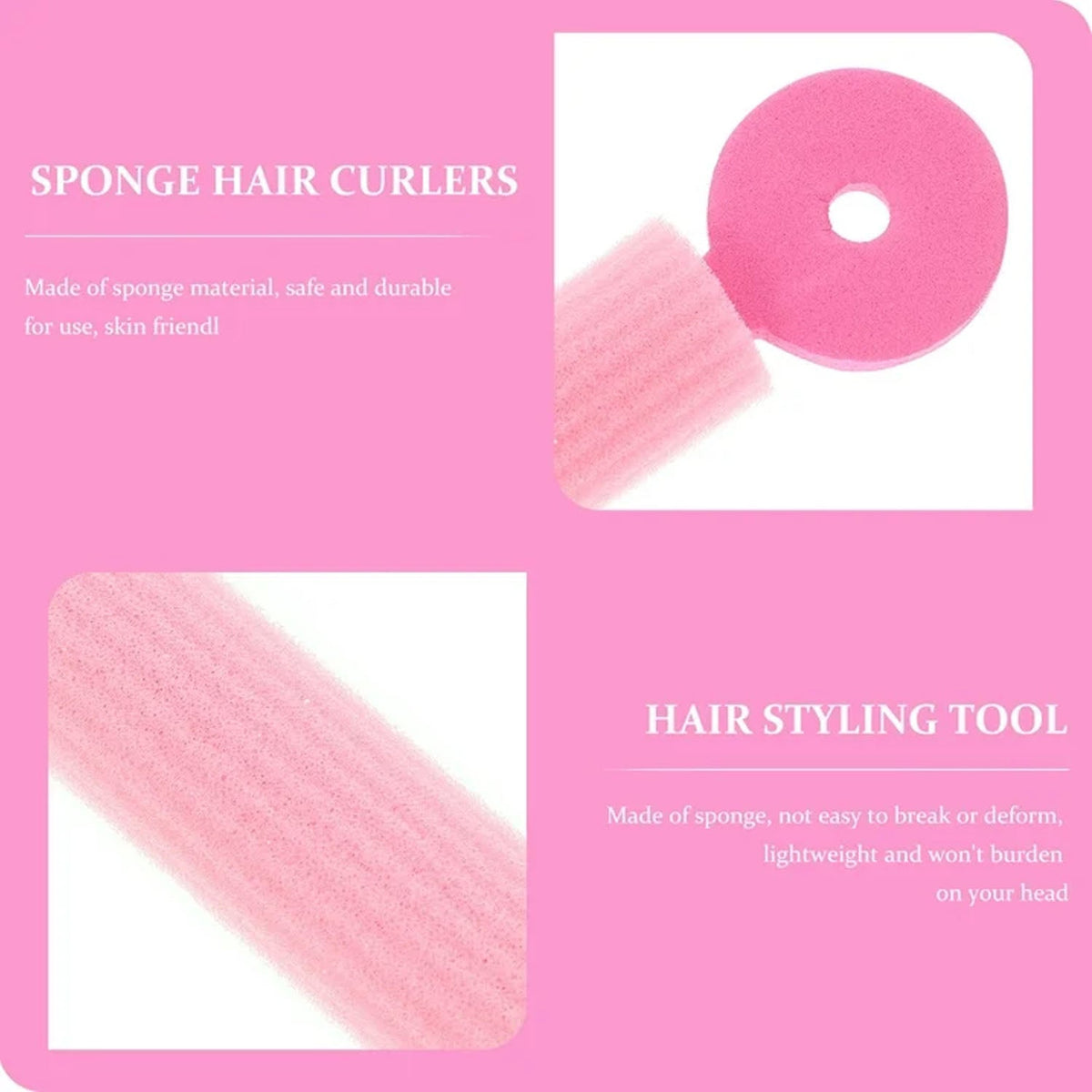 Soft Foam Hair Curling Rollers – Heatless Natural Curls – view 8