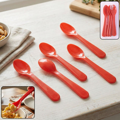 Plastic Spoon set – 5 pc Heat-Resistant ABS