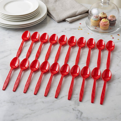 Plastic Spoon 20 pc set Reusable Dinner Spoons Unbreakable – view 8