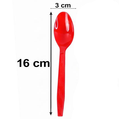 Plastic Spoon 20 pc set Reusable Dinner Spoons Unbreakable – view 6